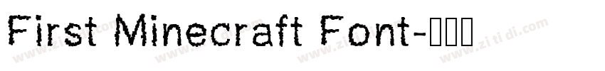 First Minecraft Font字体转换